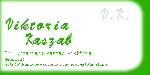 viktoria kaszab business card